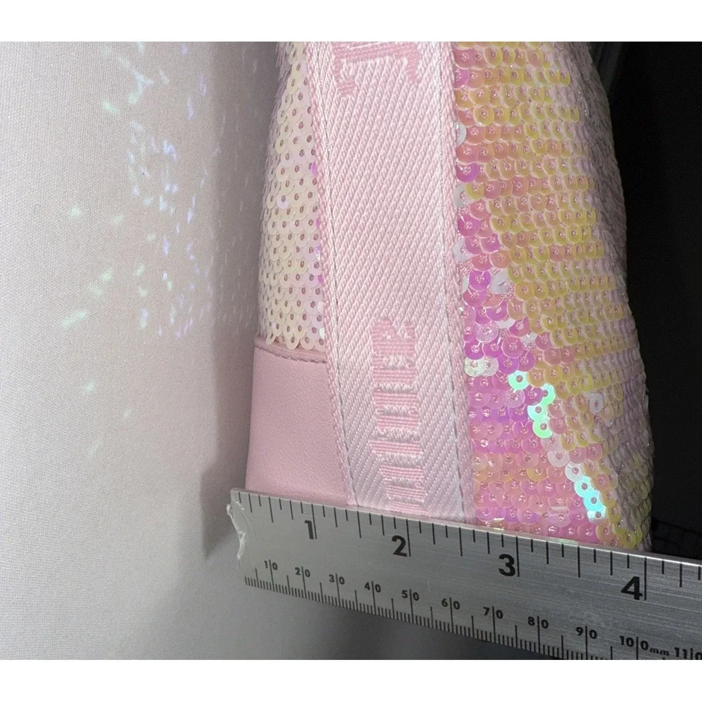 NWT Juicy Couture Women's Blank Canvas Hobo Handbag Light Pink‎ Sequins